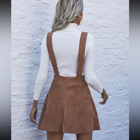 CORDUROY SUSPENDER DRESS - Picture 2 of 2